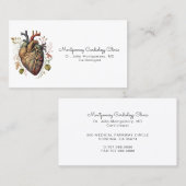 解剖学的ハート医学心臓病医 名刺 (正面/裏面)