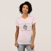 解剖学的ハート医療ナースTシャツ Tシャツ (正面フル)