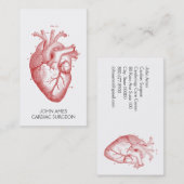 解剖学的ハート医療心臓外科医 名刺 (正面/裏面)