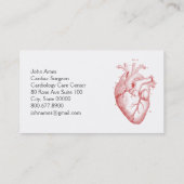 解剖学的ハート医療心臓外科医 名刺 (裏面)