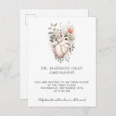 解剖学的ハート医療心臓学オープンハウス インビテーションポストカード (正面/裏面)