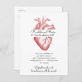 解剖学的ハート医療心臓学 インビテーションポストカード (正面/裏面)