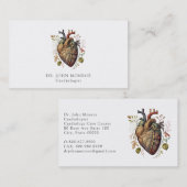 解剖学的ハート医療心臓学 名刺 (正面/裏面)