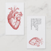 解剖学的ハート医療心臓学 名刺 (正面/裏面)