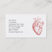 解剖学的ハート医療心臓専門医 名刺 (裏面)
