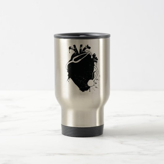 解剖学的ハート聴診器 トラベルマグ (中央)