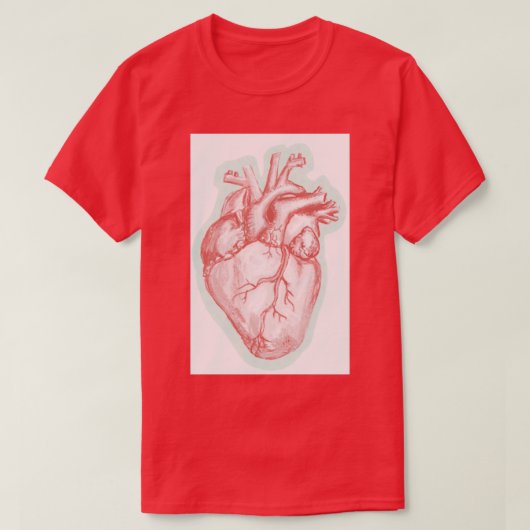 解剖学的ハート1 Tシャツ (デザイン正面)