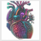 解剖学的ハート3 シール (シート)