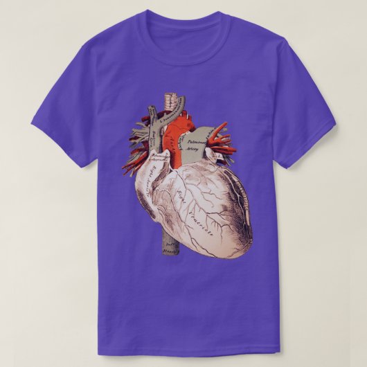 解剖学的ハート4 Tシャツ (デザイン正面)