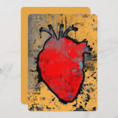 解剖学的ハート 招待状 (正面/裏面)