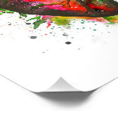 解剖学的ハート、花、フローラハート フォトプリント            (角)