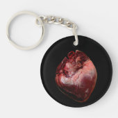 解剖学的ヒトハートアクリルキーリング キーホルダー (正面)