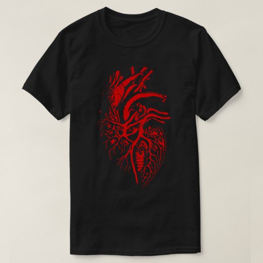 解剖学的ヒトハート Tシャツ (デザイン正面)
