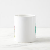 解剖学的ヒト脳精神衛生認識度 コーヒーマグカップ (中央)