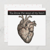 解剖学的ユニークハート/マップスケッチバレンタイン5x5 シーズンカード (正面/裏面)