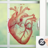  解剖学的人間ハートヴィンテージアートウィンドウの固着 ウィンドウサイン (ホーム)