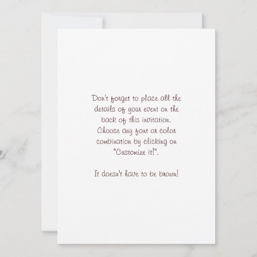 解剖学的前壁 招待状 (裏面)