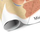 解剖学的図ハート ラッピングペーパー (ロールコーナー)