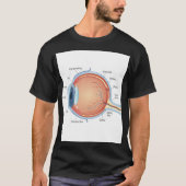 解剖学的眼図 Tシャツ (正面)
