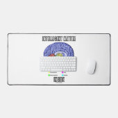 解剖学的知性がある脳のユーモアの中の問題 デスクマット (キーボード&マウス)