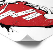 解剖学的聞ハート ポスター (角)