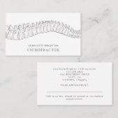 解剖学的脊柱カイロプラクターアポイントメント及び 名刺 (正面/裏面)