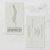 解剖学的脊柱カイロプラクターアポイントメント及び 名刺 (正面/裏面)