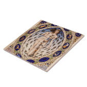 解剖学的〔占星術の〕十二宮図マン タイル (側面)