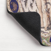 解剖学的〔占星術の〕十二宮図マン マウスパッド (コーナー)