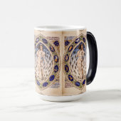 解剖学的〔占星術の〕十二宮図マン モーフィングマグカップ (正面右)