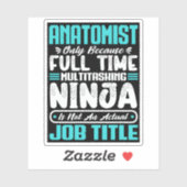 解剖学者の役職タイトル専門解剖学生理学 シール (シート)