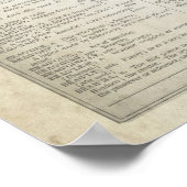 解剖学脳フローラ辞書アートコラージュ ポスター (角)