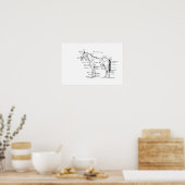 解剖学19 x 13プリント ポスター (キッチン)