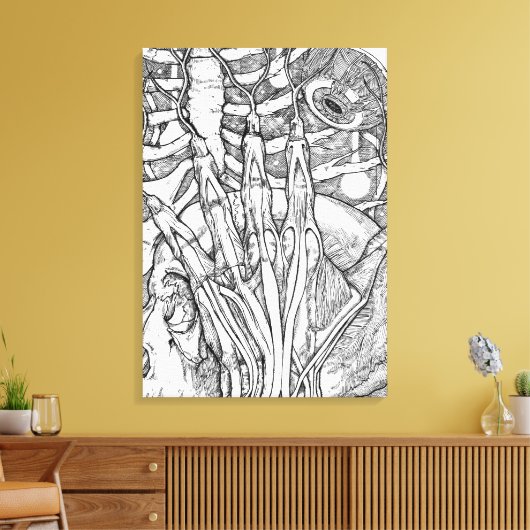 解剖学 キャンバスプリント (インサイチュ (リビング))