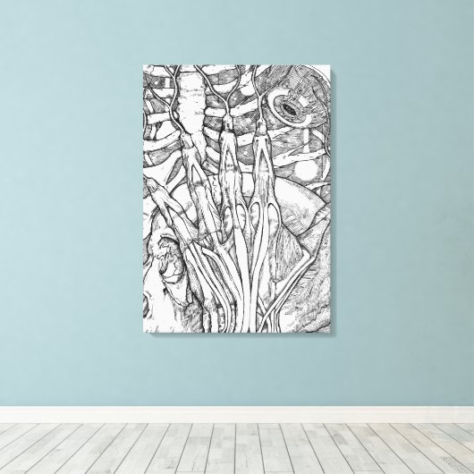 解剖学 キャンバスプリント (インサイチュ (ウッドフロア))