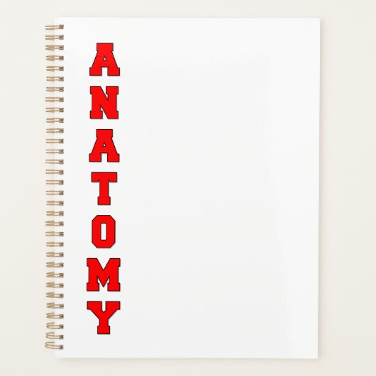 解剖学 プランナー手帳 (正面)