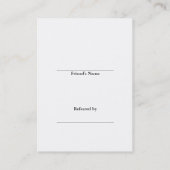 解剖学・前方 ヴィンテージ図 紹介カード (裏面)