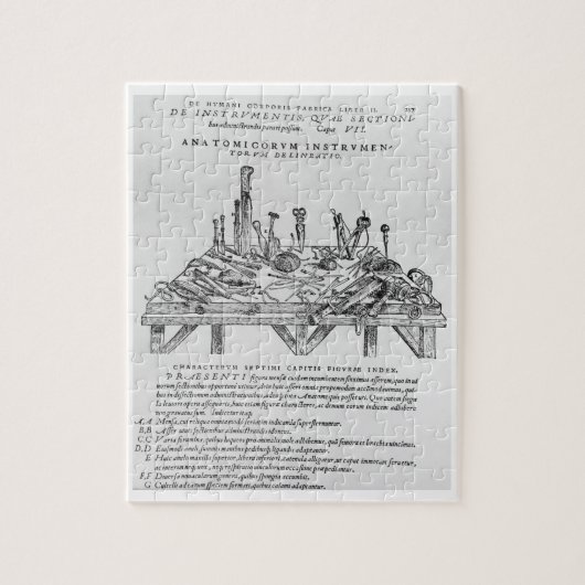 解剖、「Deからのイラストレーションのための楽器 ジグソーパズル (縦)