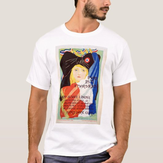 解放されたアルザス-フランス語 Tシャツ (正面)