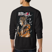 解放されたタイタンを攻撃 スウェットシャツ (裏面)