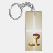 解放されたパンとワイン聖餐式 キーホルダー (正面左)