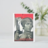 解放された女性は社会主義を構築!ソ連 ポストカード (スタンド正面)