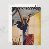 解放だ！(1944)_プロパガンダポスター ポストカード (正面/裏面)