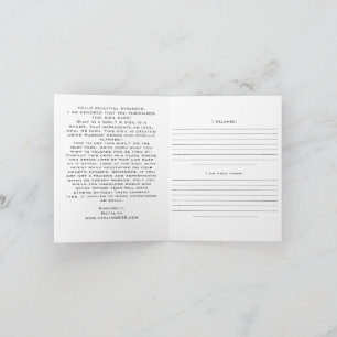 解放と解放のためのシギルカード ノートカード