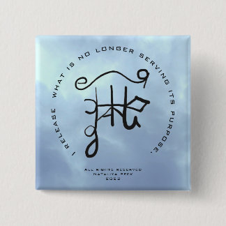 解放と解放のためのシギル・アート 缶バッジ