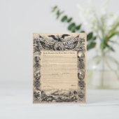 解放の布告のプリント ポストカード (スタンド正面)