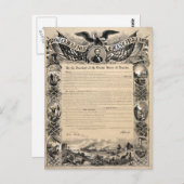 解放の布告のプリント ポストカード (正面/裏面)