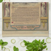 解放の布告の台所タオル キッチンタオル (折り畳み)