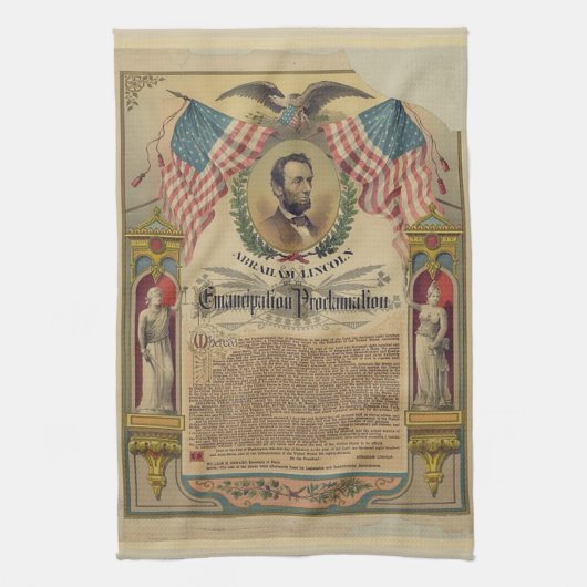 解放の布告の台所タオル キッチンタオル (縦)