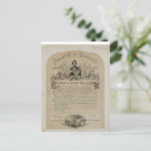 解放の布告のB Bラッセル及びCo (1868年) ポストカード (スタンド正面)